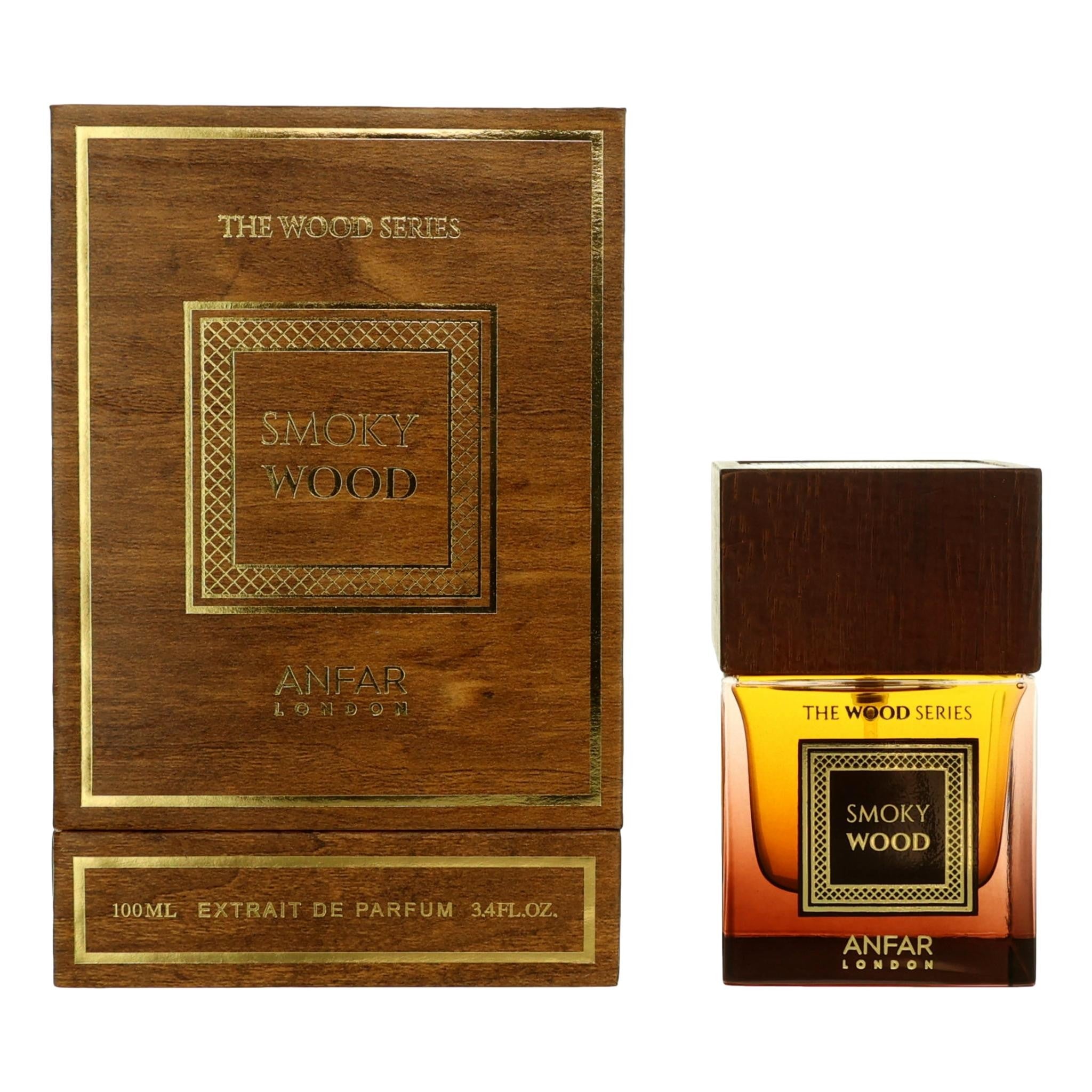 The Wood Series Smoky Wood by Anfar, 3.4 oz Extrait de Parfum Spray for Men