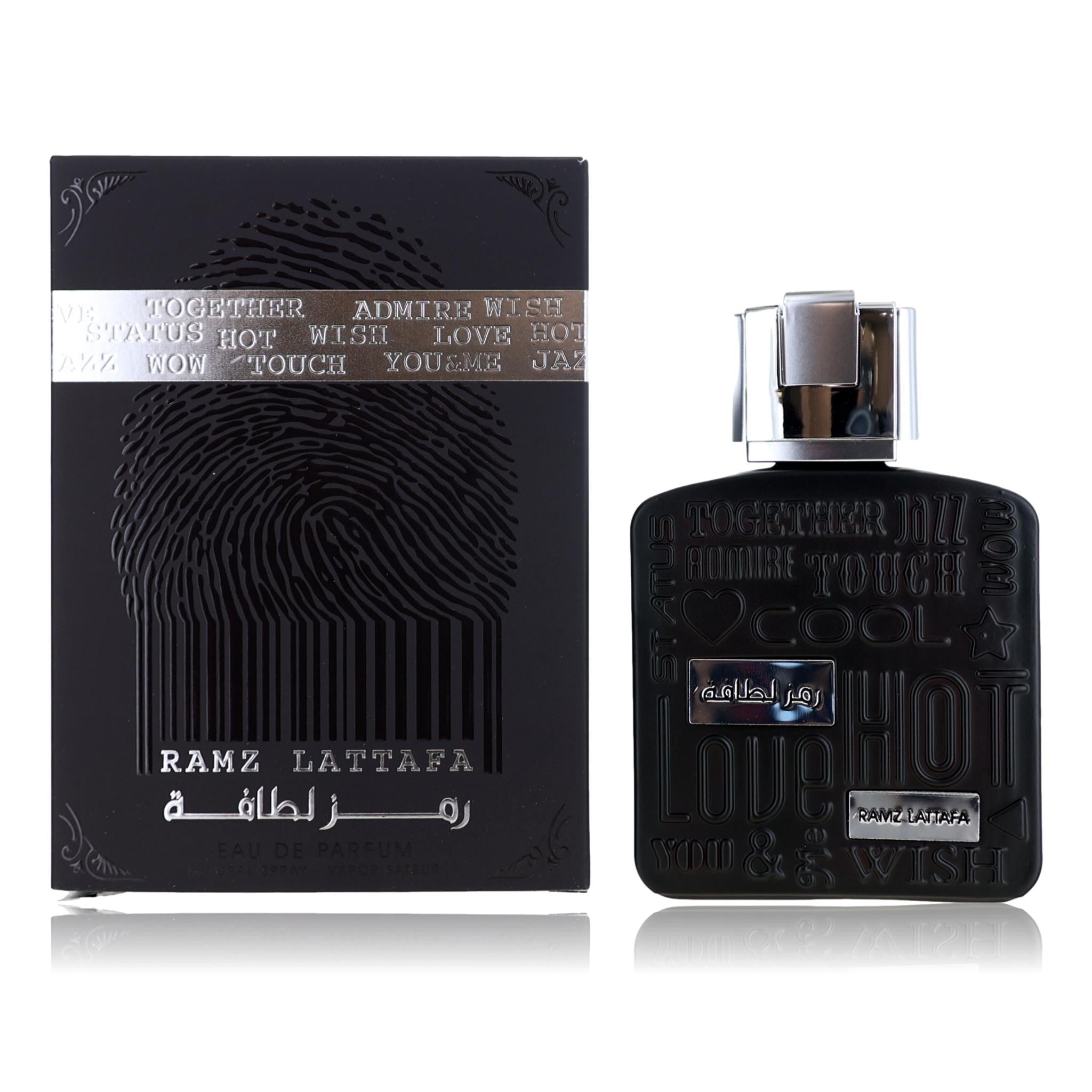Ramz Silver by Lattafa, 3.4 oz Eau de Parfum Spray for Unisex